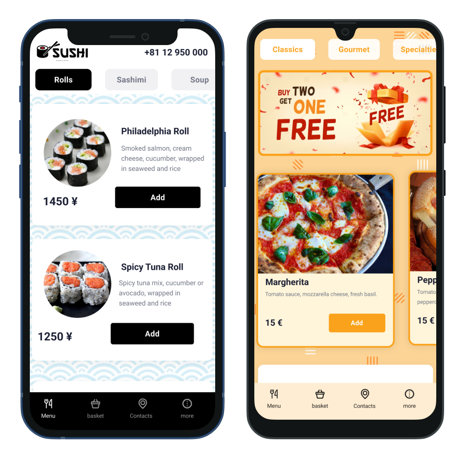 Open source mobile app for food delivery